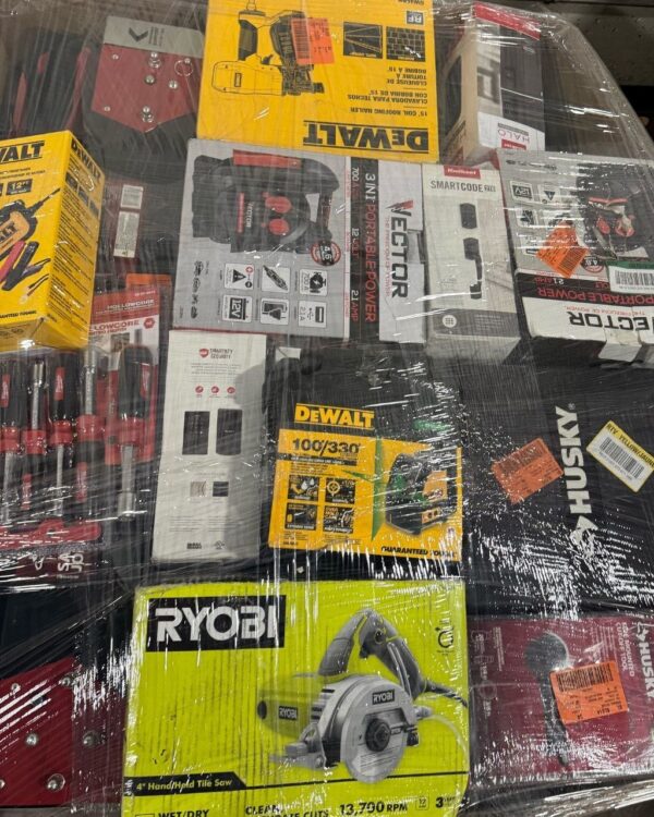 Tool Pallets – Featuring DeWalt, Milwaukee & Rigid Tools