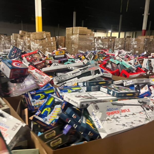 truckload of toys